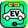 Ev logo, for charging electrical cars in qatar and ksa